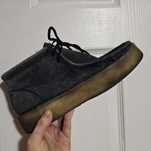 Clark's Men's Suede Cup Boot Black Size 8.5